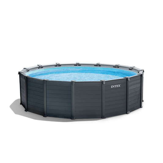 Intex Intex Graphite Grey Panel Pool 4.78 x 1.24M 26384