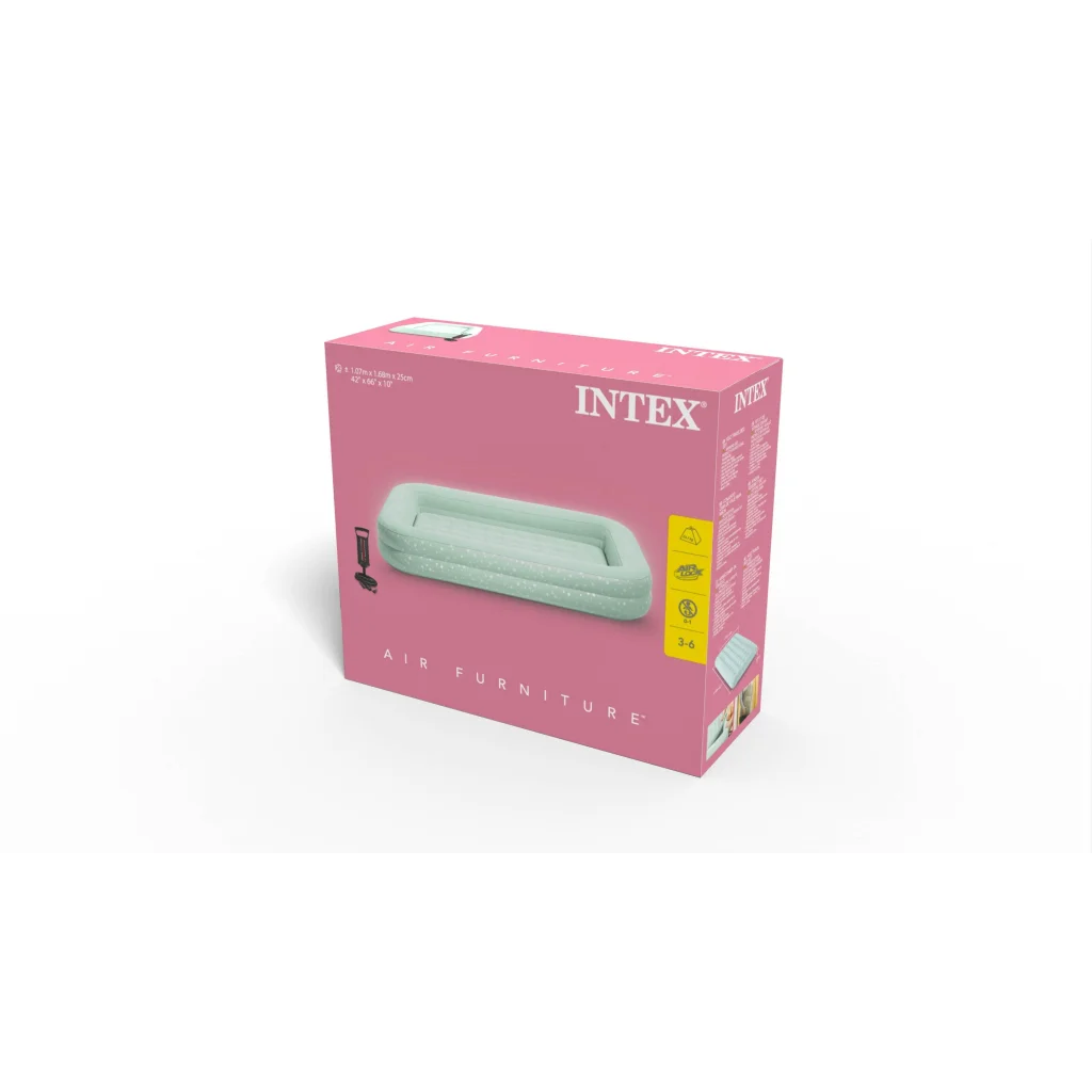 Intex Kidz Inflatable Travel Bed set with Hand Pump
