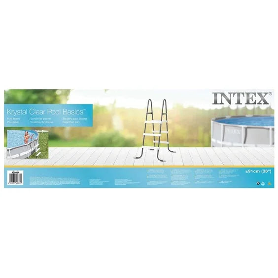 Intex Pool Ladder 36 Inch 91cm Above Ground Pools - Home &