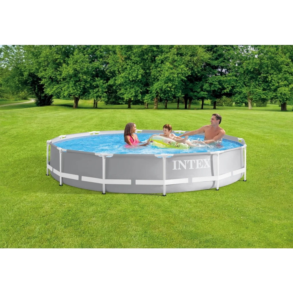 Intex PRISM 12’ Metal Frame Above Ground Pool - 366cm x