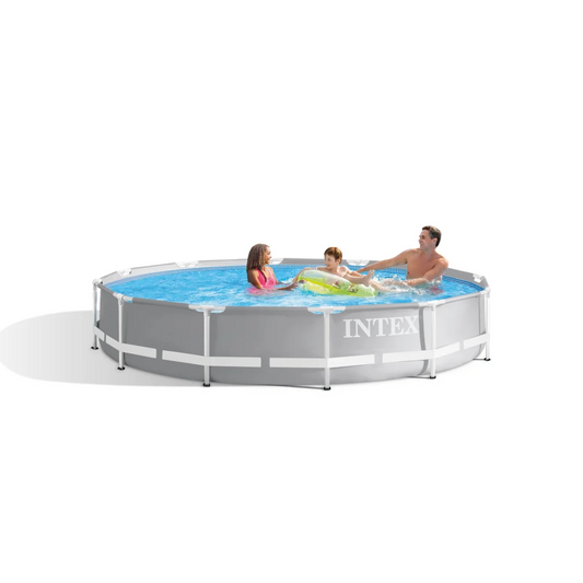 Intex PRISM 12’ Metal Frame Above Ground Pool - 366cm x