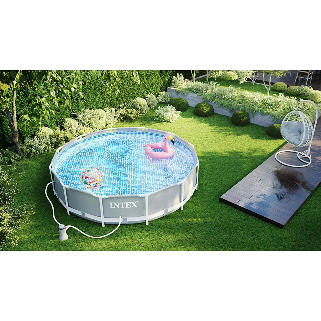 Intex PRISM 12’ Metal Frame Above Ground Pool - 366cm x