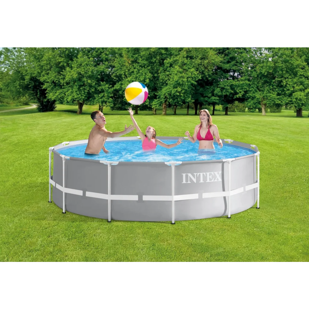 Intex PRISM Premium 12’ Metal Frame Pool Outdoor Above