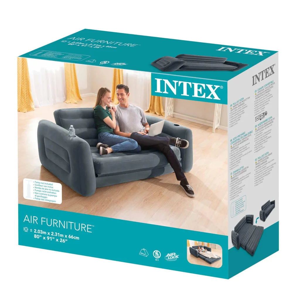 Intex Pull Out Sofa Queen Bed 66552 - Furniture > Sofas >