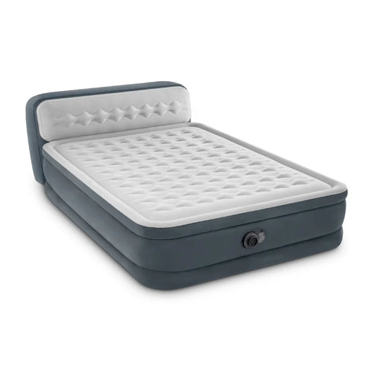 Intex Queen Deluxe Headboard Airbed 64448 - Outdoor