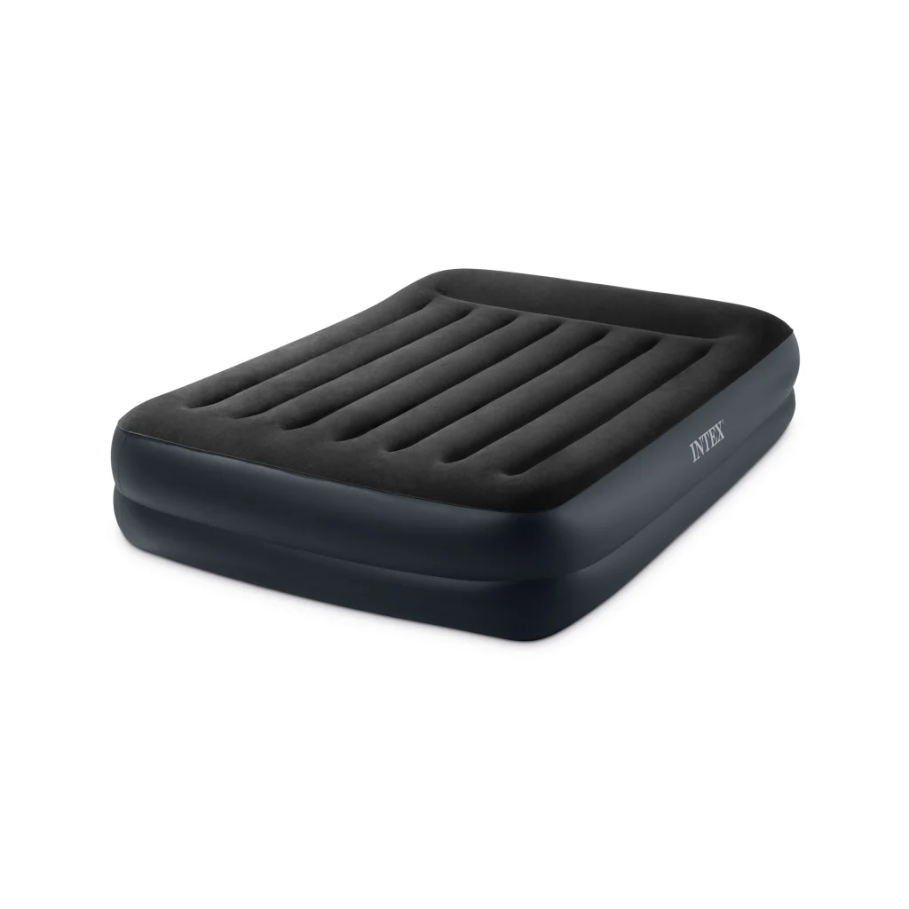 Intex Queen Pillow Rest Airbed with 240v pump 64124