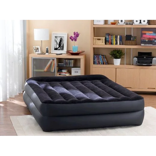 Intex Queen Pillow Rest Airbed with 240v pump 64124
