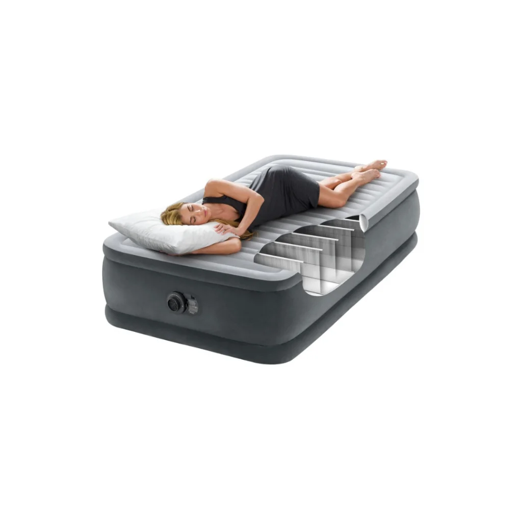 Intex Single (Twin) Deluxe Air Bed 46cm 64412 - Outdoor