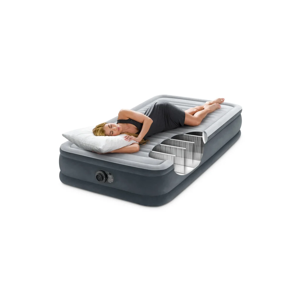 Intex Single (Twin) Deluxe Airbed 33cm 67766 - Outdoor