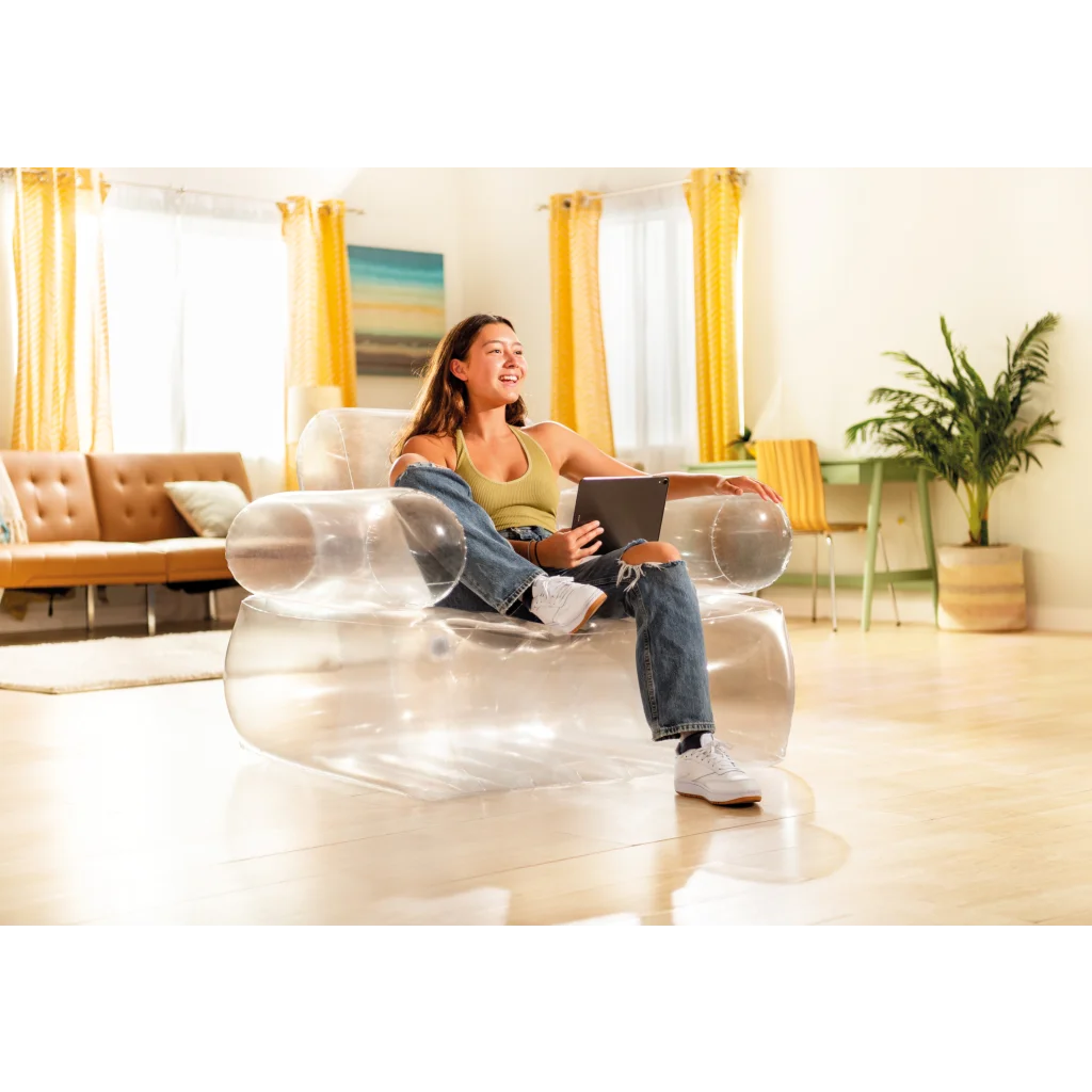 Intex Transparent Inflatable Armchair 66502 - Furniture >