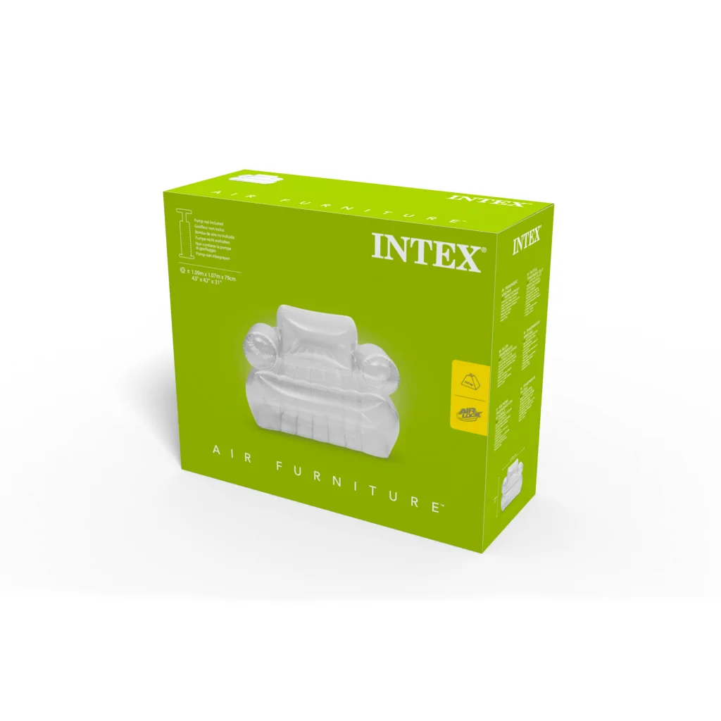 Intex Transparent Inflatable Armchair 66502 - Furniture >