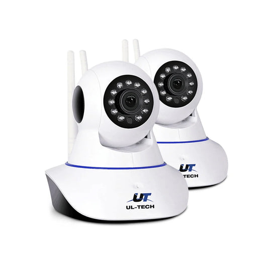 IP Wireless Cameras 1080P (Set of 2) White - CCTV
