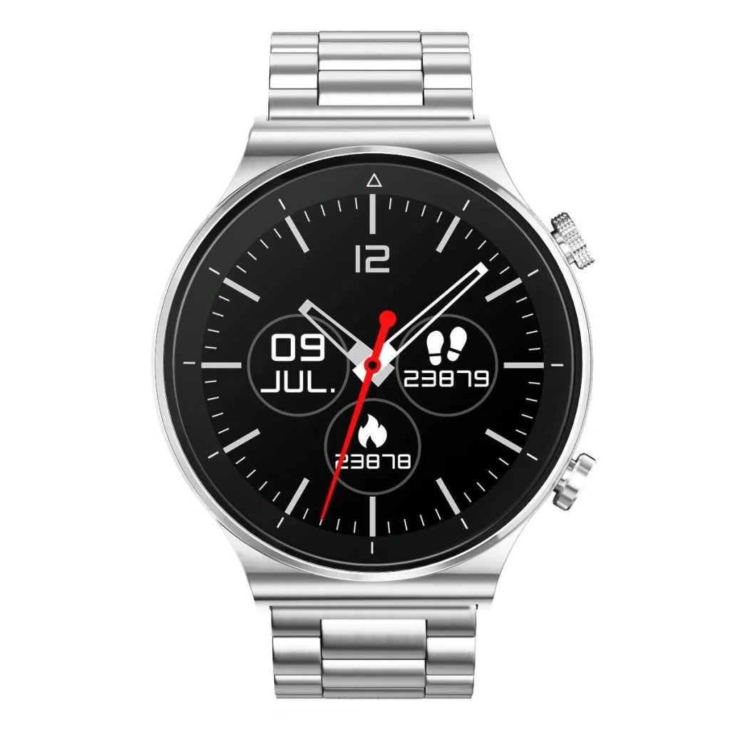 1 28 Inch Touch Smart Watch Black silver fashion
