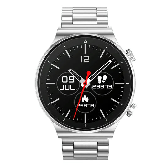 Ip67 1.28 Inch Touch Smart Watch Black - Silver - Fashion >