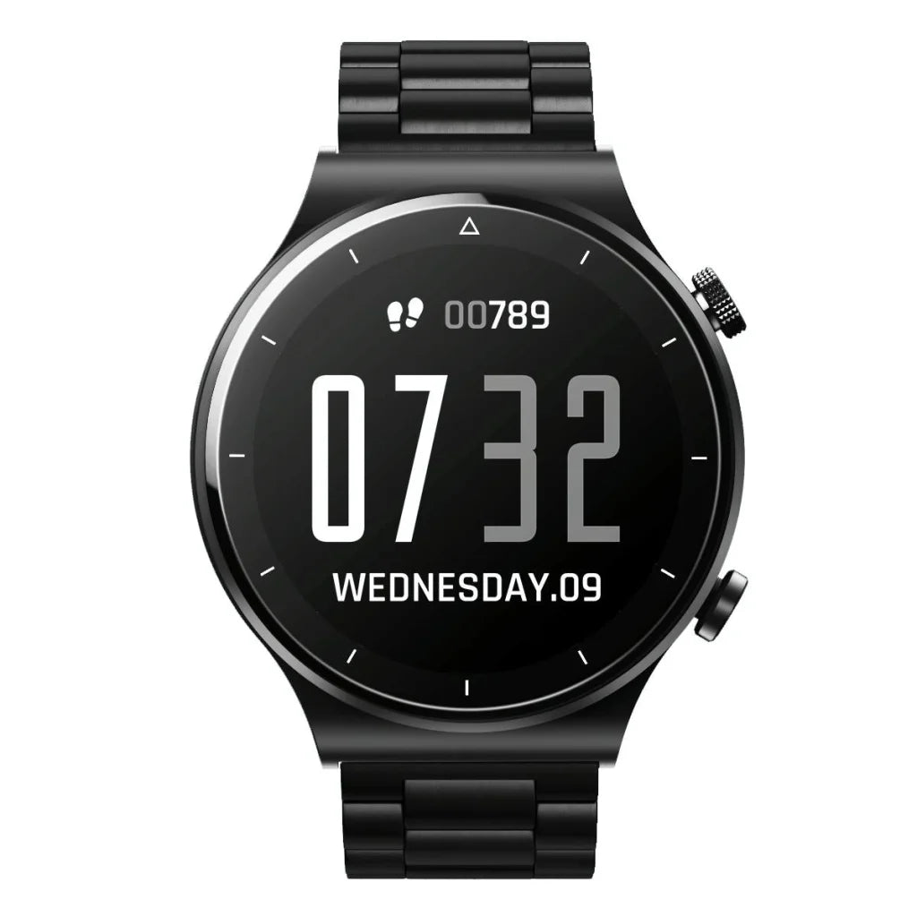 Ip67 1.28 Inch Touch Smart Watch Black - Silver - Fashion >