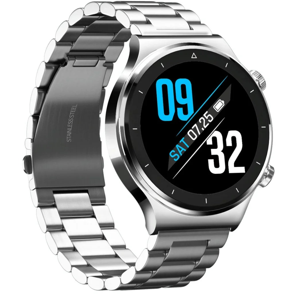 Ip67 1.28 Inch Touch Smart Watch Black - Silver - Fashion >