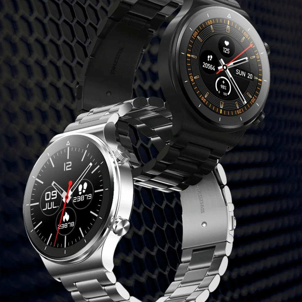 Ip67 1.28 Inch Touch Smart Watch Black - Silver - Fashion >