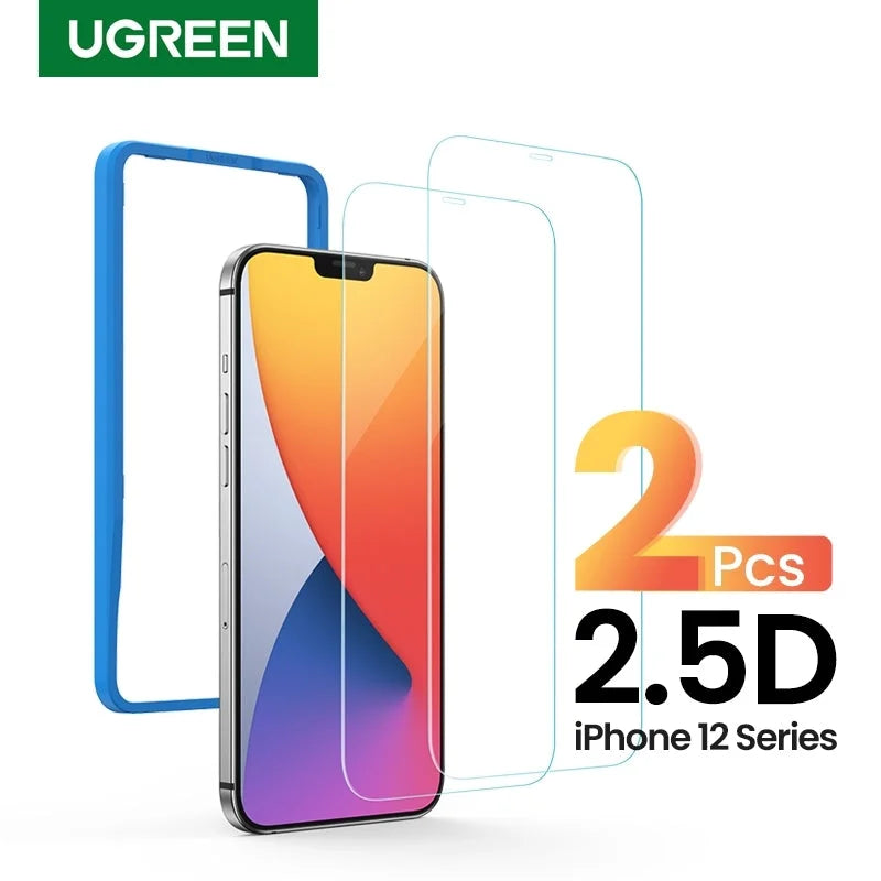 iPhone 12 Screen Protector 2.5D Full Cover HD Tempered