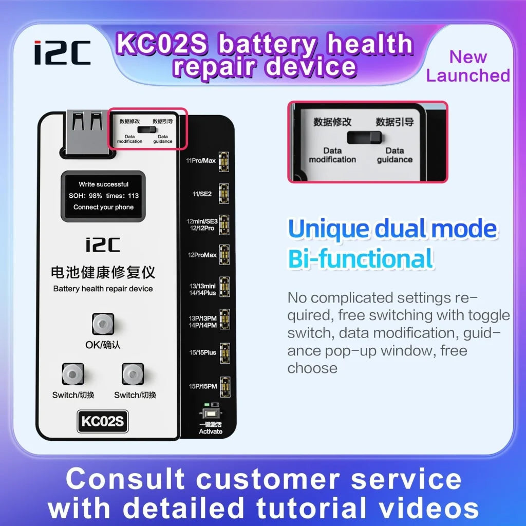 Iphone Battery Recovery Device For 11 / 15 Series - I2C Kc02S-1915198119096750084