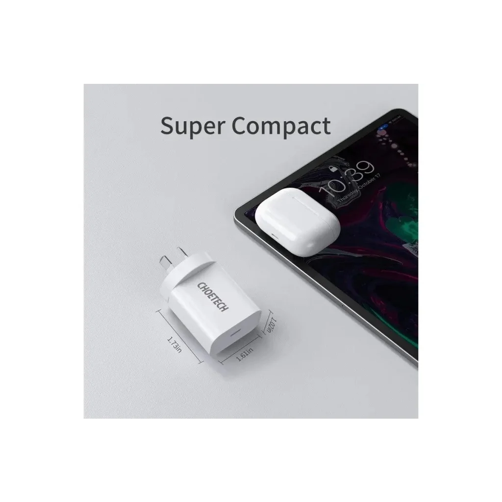 iPhone Fast Charger PD20W USB-C with MFi Certified USB-C