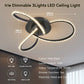 Irie Dimmable 3 Lights LED Ceiling Light - Black - Home &