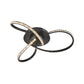 Irie Dimmable 3 Lights LED Ceiling Light - Black - Home &
