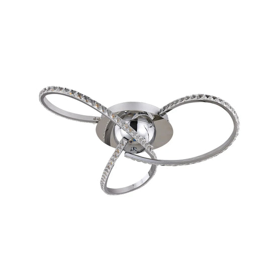 Irie Dimmable 3 Lights LED Ceiling Light - Chrome - Home &