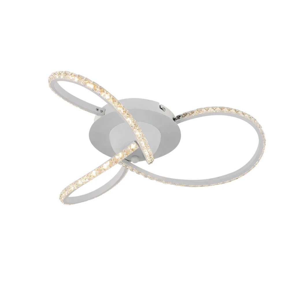 Irie Dimmable 3 Lights LED Ceiling Light - White - Home &