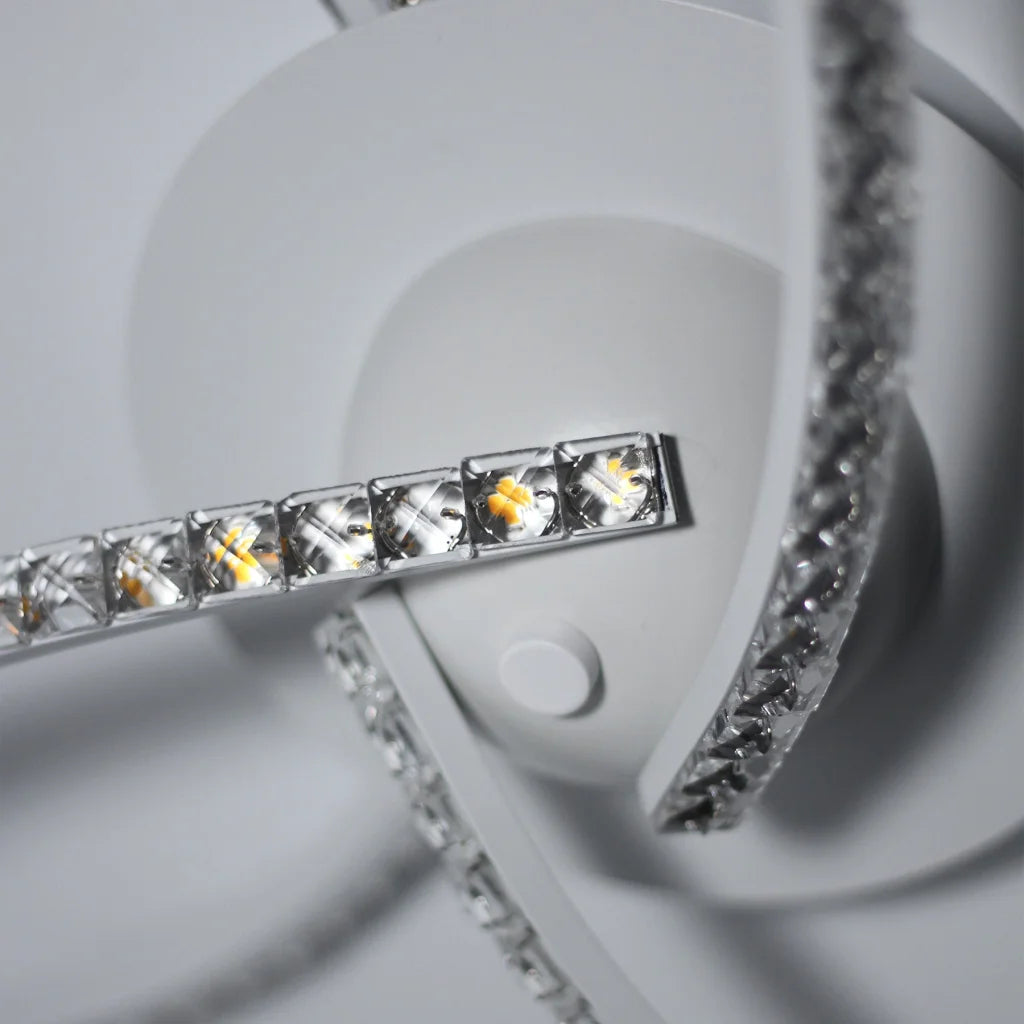 Irie Dimmable 3 Lights LED Ceiling Light - White - Home &