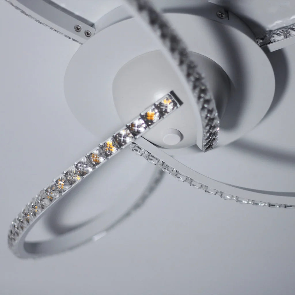 Irie Dimmable 3 Lights LED Ceiling Light - White - Home &