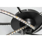Irie Dimmable 5 Lights LED Ceiling Light - Black - Home &