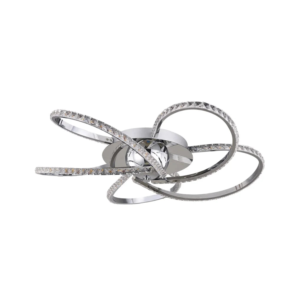 Irie Dimmable 5 Lights LED Ceiling Light - Chrome - Home &