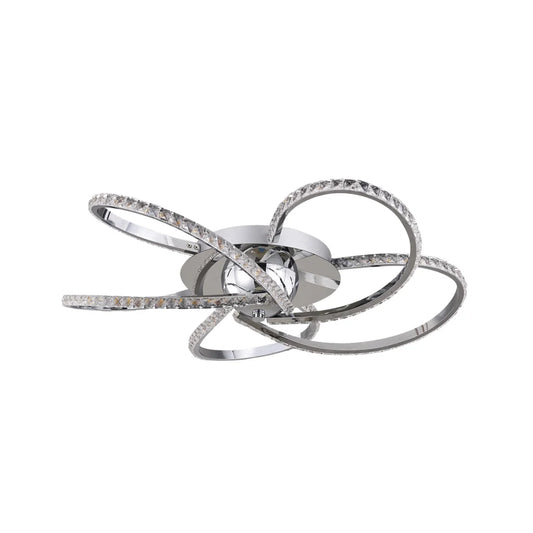 Irie Dimmable 5 Lights LED Ceiling Light - Chrome - Home &