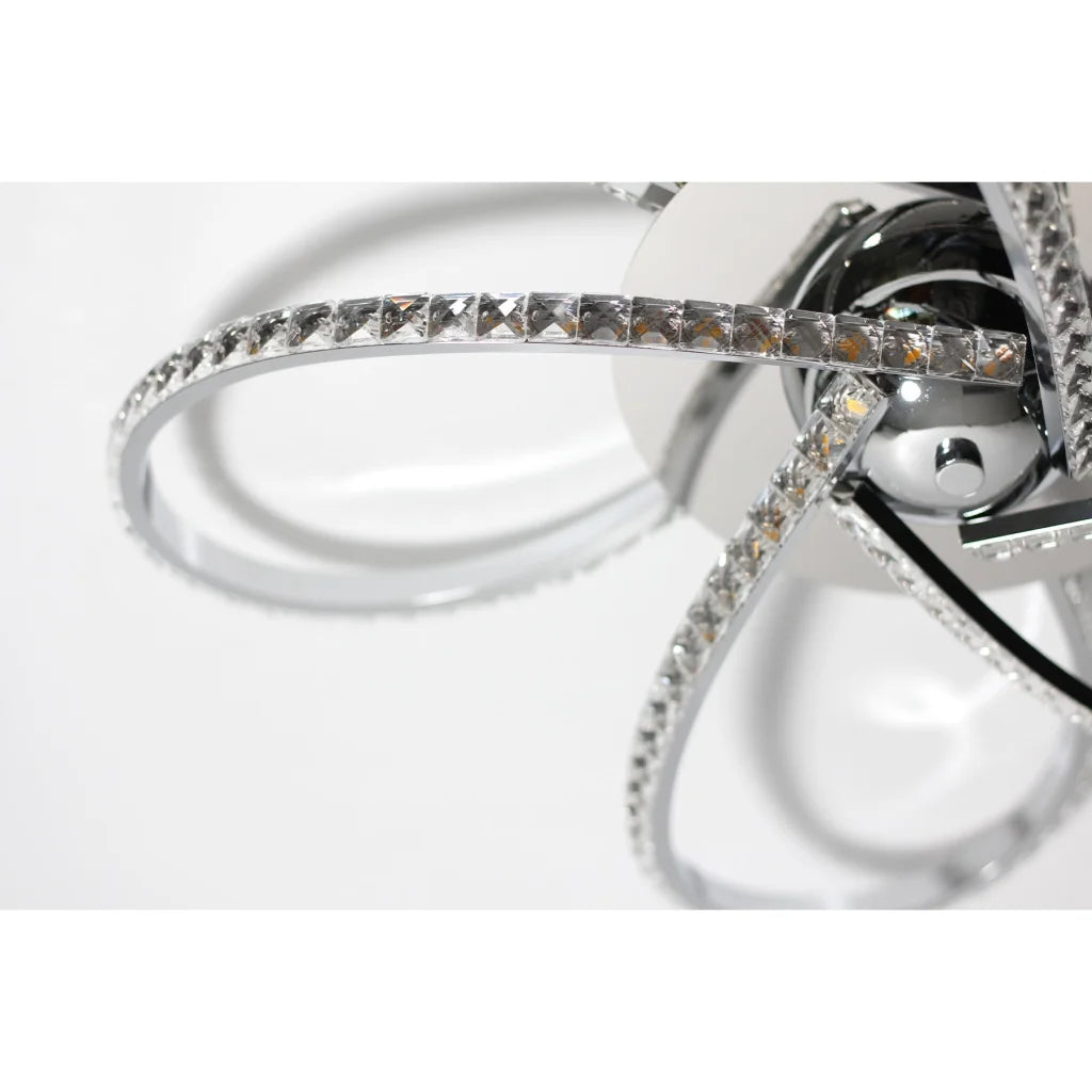 Irie Dimmable 5 Lights LED Ceiling Light - Chrome - Home &