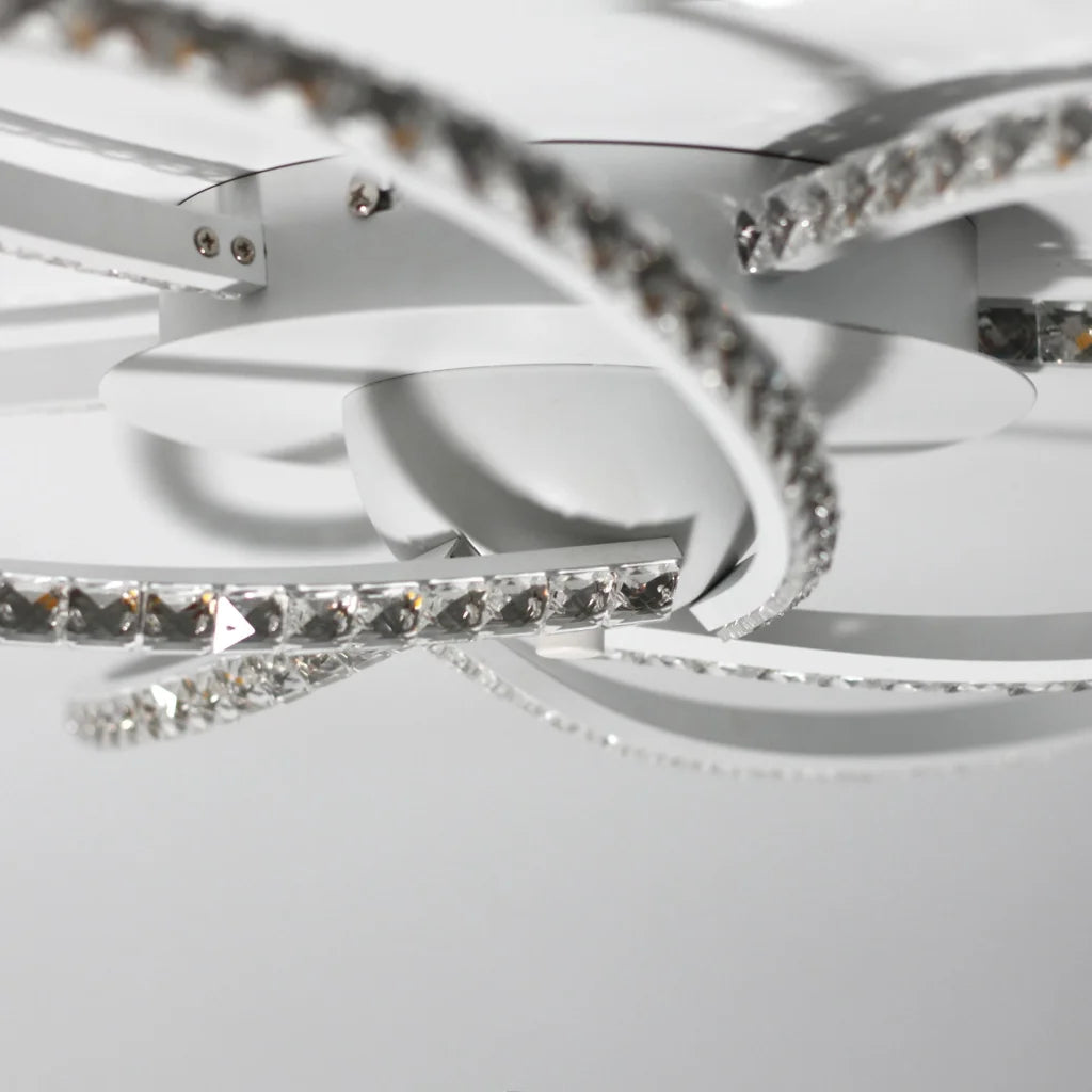 Irie Dimmable 5 Lights LED Ceiling Light - White - Home &