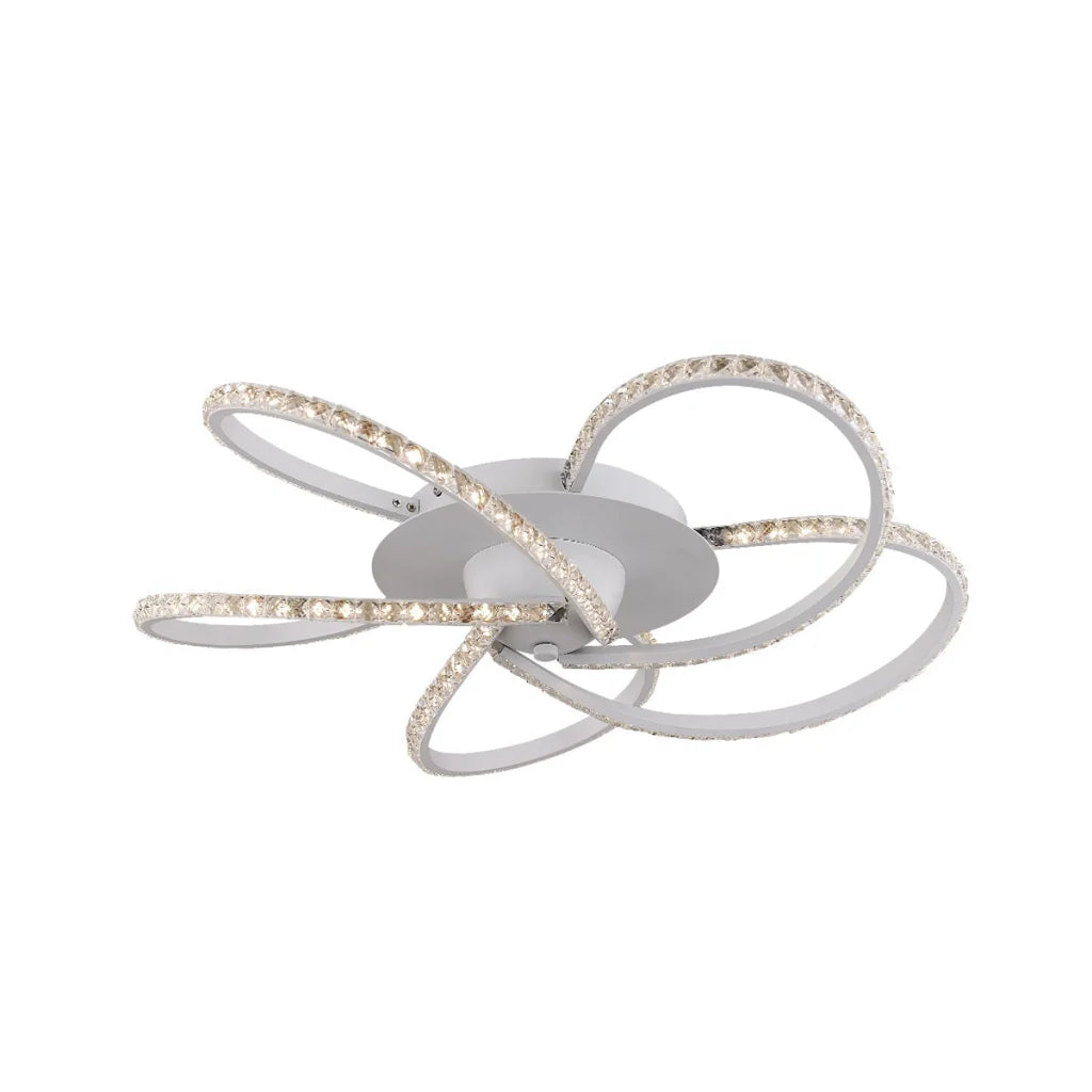 Irie Dimmable 5 Lights LED Ceiling Light - White - Home &