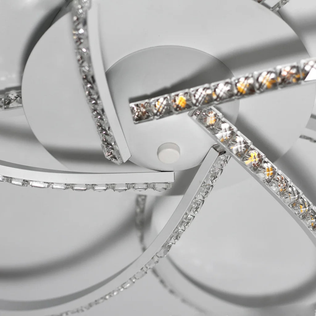 Irie Dimmable 5 Lights LED Ceiling Light - White - Home &