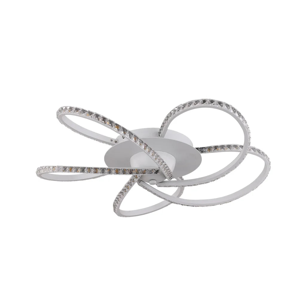 Irie Dimmable 5 Lights LED Ceiling Light - White - Home &