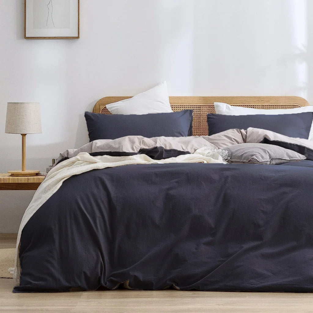 Iris Blue 1.8m (Duvet Cover 180*220cm) Luxurious Soft