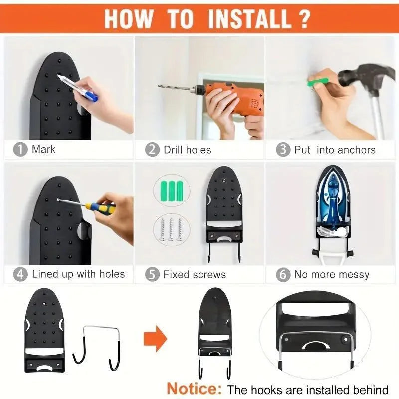 Iron Stand Double Hook Storage Rack Hanging Iron Holder