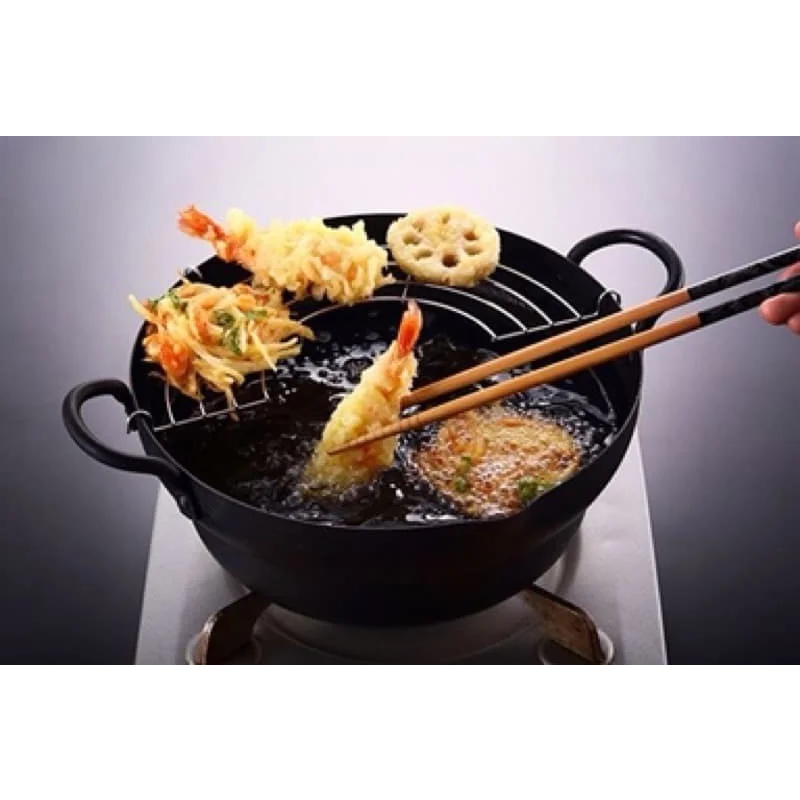 Iron Tempura Deep Fry Pot Takumi Japan Induction Compatible