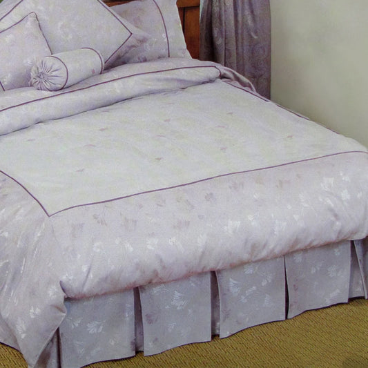Jacquard Valance Phase 2 Sophia Lilac - King - Home & Garden