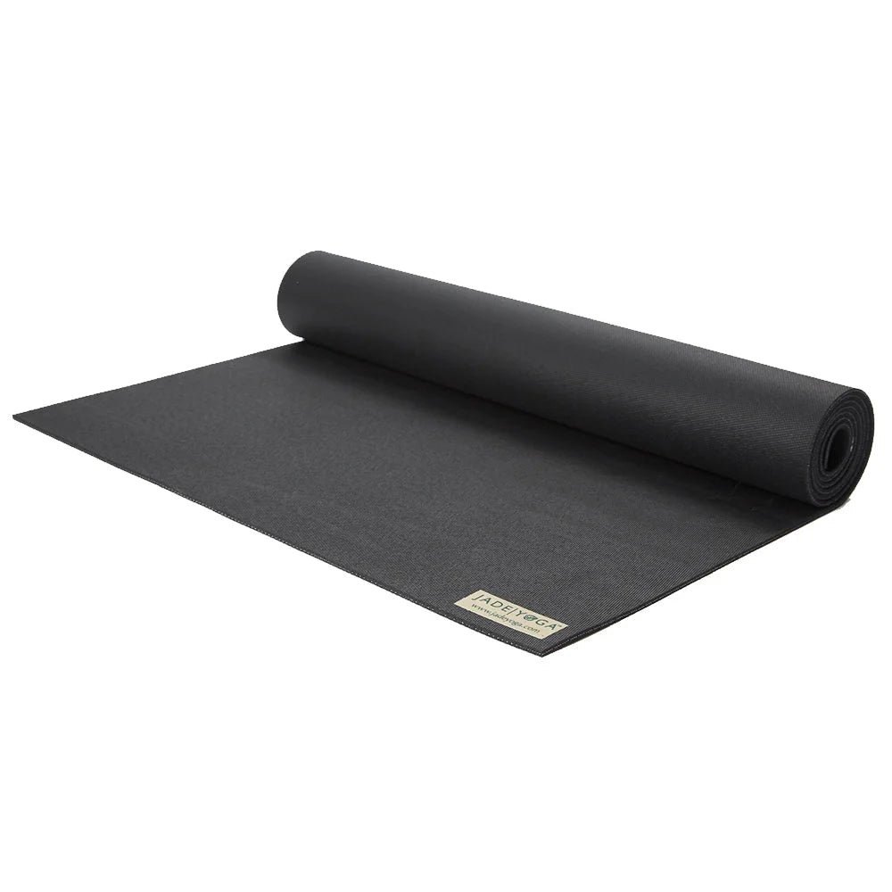 Jade Yoga XL Harmony Mat Black - Sports & Fitness