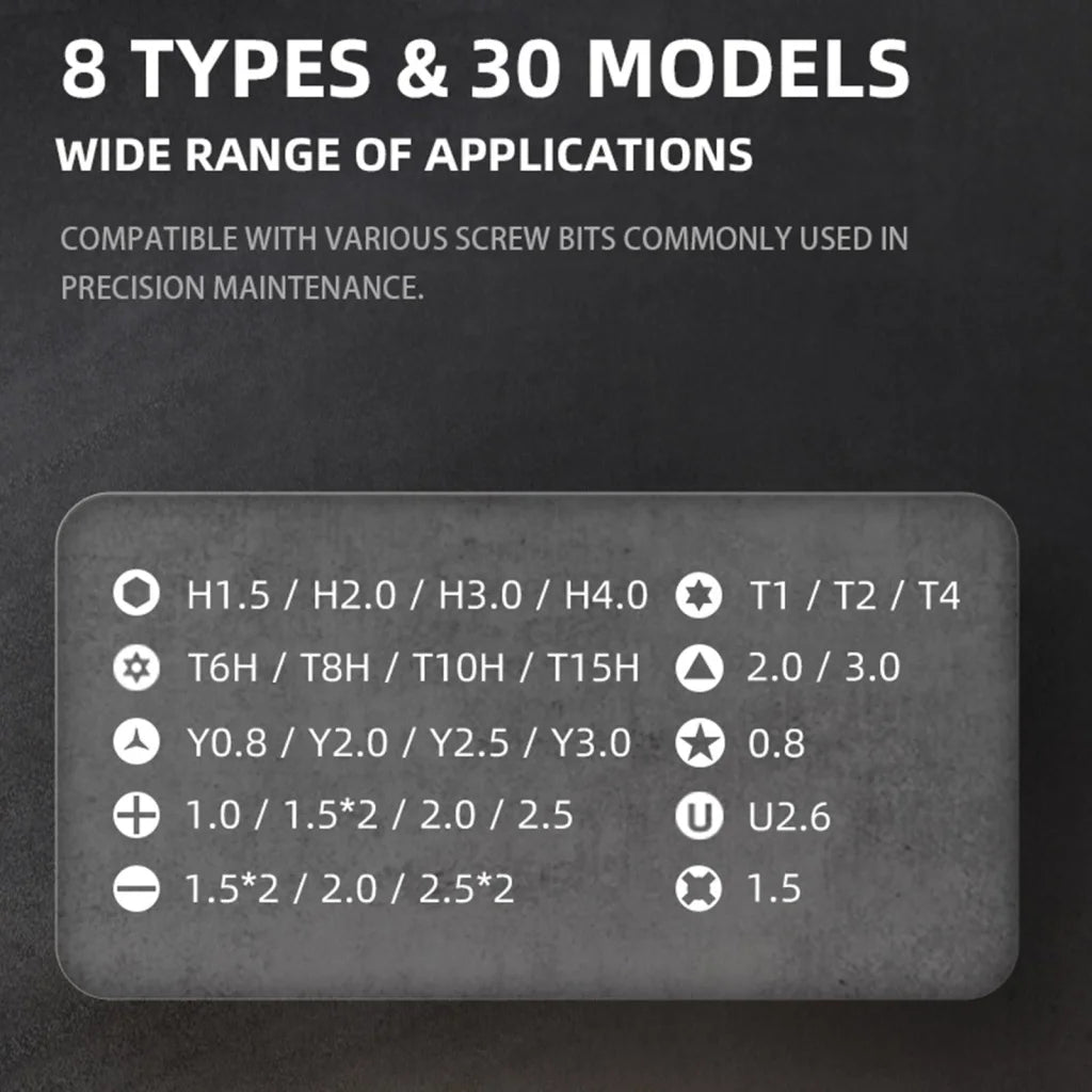 Jakemy Precision Screwdriver Set With Tweezers - 32 Pieces-1915198344918077442