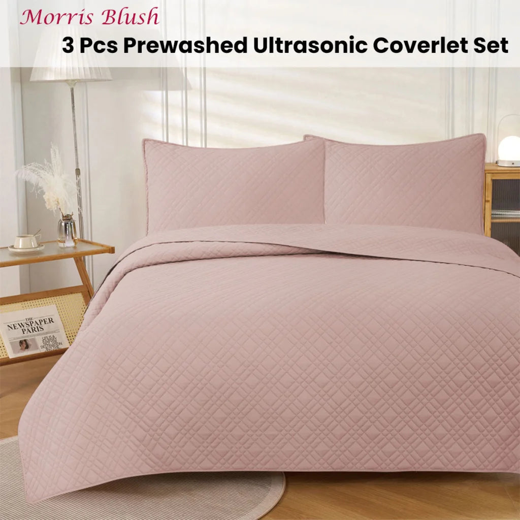 Jane Barrington Morris Blush Ultrasonic Embossed Lightly