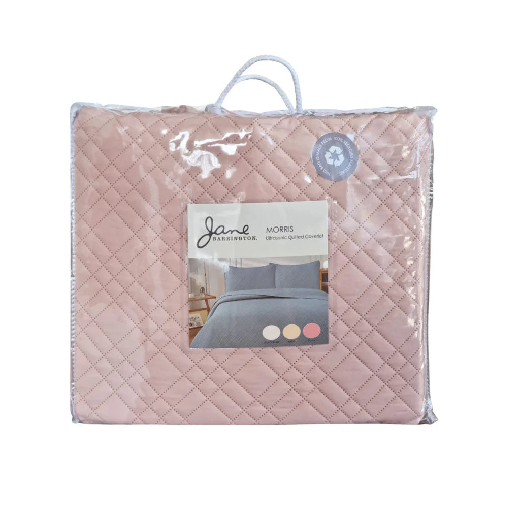 Jane Barrington Morris Blush Ultrasonic Embossed Lightly