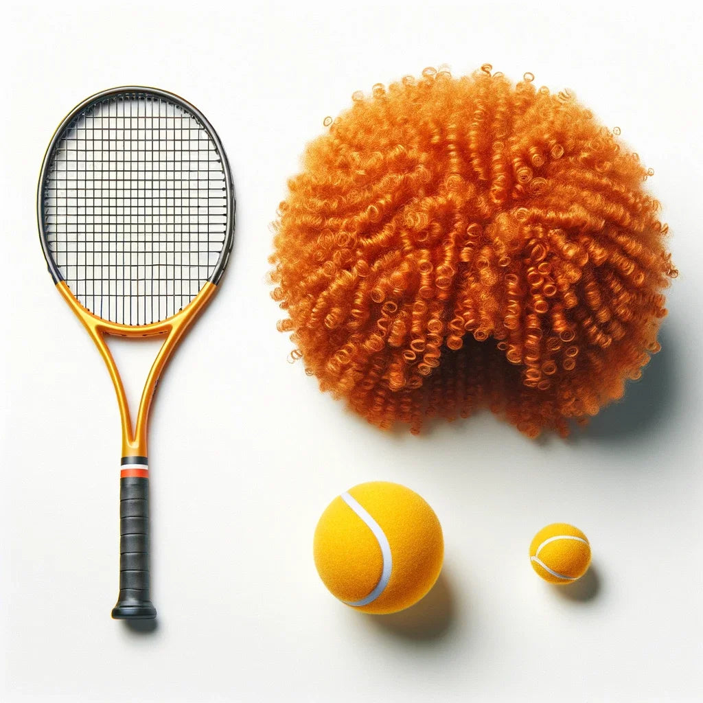 Jannik Sinner Inspired Wig Curly Afro Party Costume Tennis