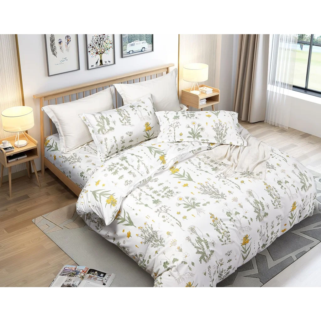 Jasmine Duvet Quilt Cover Set King Size - Home & Garden