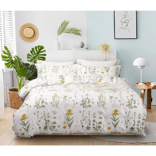 Jasmine Duvet Quilt Cover Set Queen Size - Home & Garden