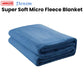 Jason 400GSM Super Soft Micro Fleece Blanket Denim Queen